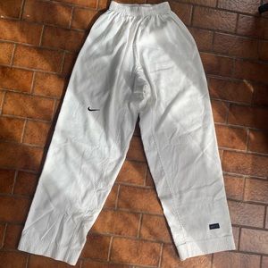 Nike Dri Fit Textured White Pant Sz 9